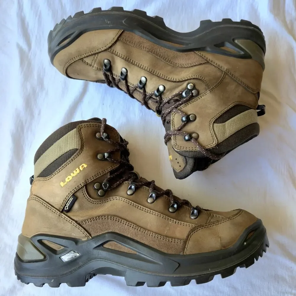 Lowa Renegade GTX Men's Leather Hiking Boots Brown Size 9.5